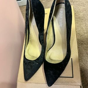 Public Desire Black Leather Heels